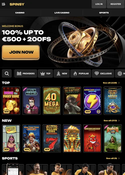 >Games Spinsy Casino